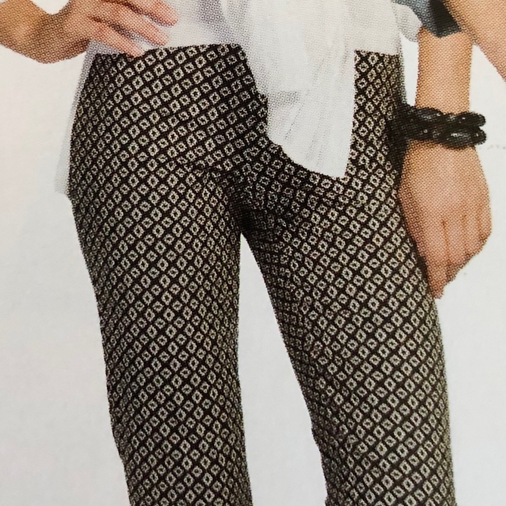 Cabi Geo Pencil Capri Pants, Size 10
